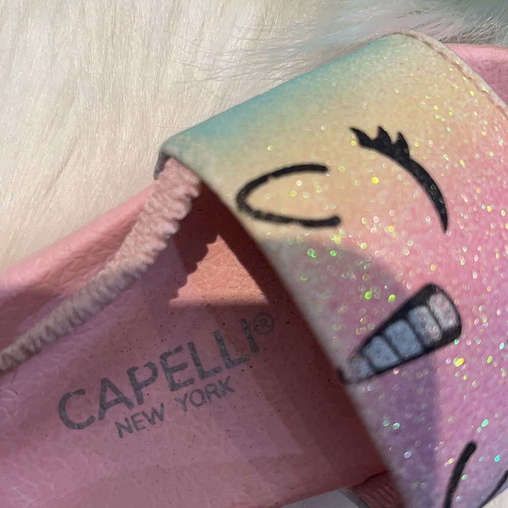🌺capelli New York pink unicorn toddler slides 5 - Picture 2 of 6